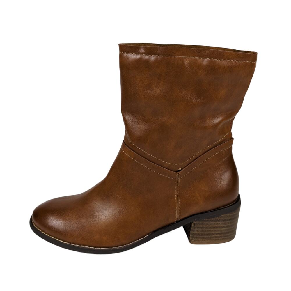Boutique by Corkys Womens Athena Boots 9 Brown Leather Western Cowgirl Booties